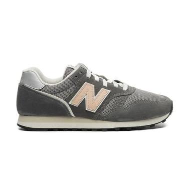 Imagem de Tênis  Casual New Balance 373v2 Cinza Escuro - Feminino, Cinza, 39