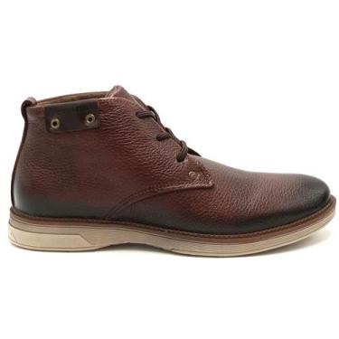 Imagem de Sapato Casual Masculino Couro Pegada 126751, Pinhao brown, 40