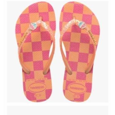 Imagem de Chinelo inf fem havaianas glitter, Pêssego, 32