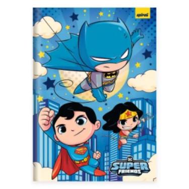 Imagem de Caderno Universitário Capa Dura Super Friends DC 80 fls Spiral