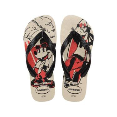 Imagem de Chinelo Havaianas Top Disney Juvenil, Bege palha, 29/30