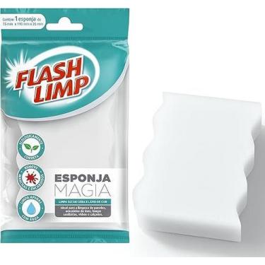 Imagem de Esponja Mágica Flash Limp Limpeza Pesada Apenas Com Agua