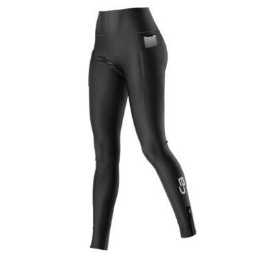 Imagem de Calça Ciclismo Livin Poliamida e Elastano Cabani Lisa Feminina, G