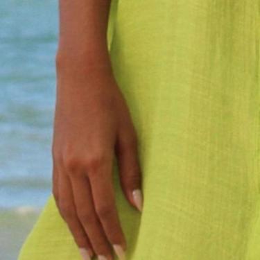 Imagem de Saída De Praia Chemise Bárbara Camisão Com Botões Renda Luxo Resort - 