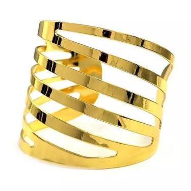 Imagem de Porta Guardanapo em Metal Dourado 4.2cm com 6 Peças - LNS