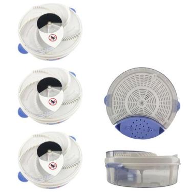 Imagem de Repelente Moscas Kit 3 Uni Captura Prende Inseto Mosquito Varejeira Pe