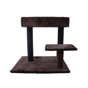 Imagem de Arranhador Cama Suspensa Big Marrom para Gatos  Pet Injet