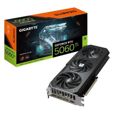 Imagem de Placa de Vídeo Gigabyte NVIDIA GeForce RTX-5060TI 8GB GDDR7 - GV-N506T