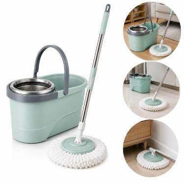 Imagem de Balde Mop Giratório Esfregão Microfibra 360 graus  Centrifugação 12L Yeet