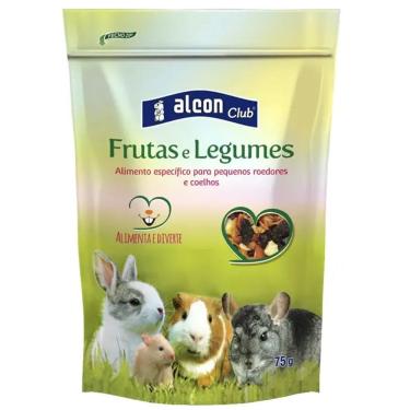 Imagem de Alimento Frutas e Legumes para pequenos Roedores e Coelhos Alcon Club 75g