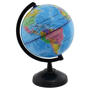 Imagem de Globo Terrestre Geográfico Colorido Decorativo Mesa 22 cm - IMPORIENTE
