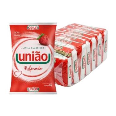 Imagem de Açúcar Refinado União 1kg Fardo com 10 Unidades