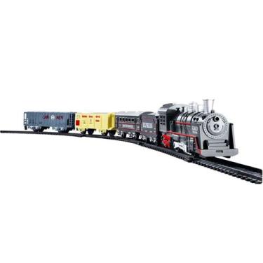 Imagem de Trem Locomotiva Ferrorama Infantil 4 Vagões - Dm Toys