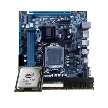 Imagem de KIT UPGRADE INTEL CORE I7 6ª GERAÇÃO + PLACA H110 + DDR4 8GB - TOB COM