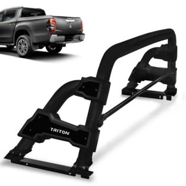 Imagem de Santo Antonio L200 Triton Sport 2017 a 2023 Preto STR Com Barra - Trac