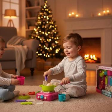 Imagem de Kit Cozinha Infantil Brinquedo com Acessórios e Utensílios DDG para Cr