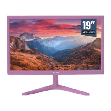 Imagem de Monitor Mymax 19'' Resolução: 1440 X. 900, Tempo de Resposta: 3.6 ms, HD LED, 60HZ, HDMI, VGA, 3.6ms Roxo