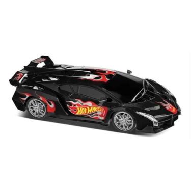 Imagem de Carro de Controle Remoto Hot Wheels RC Turbo 1:16- Preto Multikids