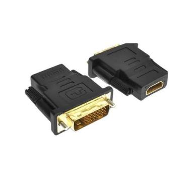 Imagem de Adaptador Dvi-d Macho P/ 24+1 X Hdmi Femea Contatos Banhado - keedi