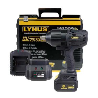 Imagem de Chave de impacto a bateria 20 volts intercambiavel lynus - icli-201300