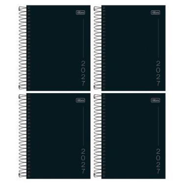 Imagem de Kit 04 Agenda 2027 Espiral Diária Pepper Executiva Capa Dura 11,7 x 16