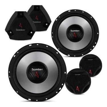 Imagem de Kit 2 Vias Bomber Upgrade Alto Falante 6 200w Rms Par Cor Pr - Congrat