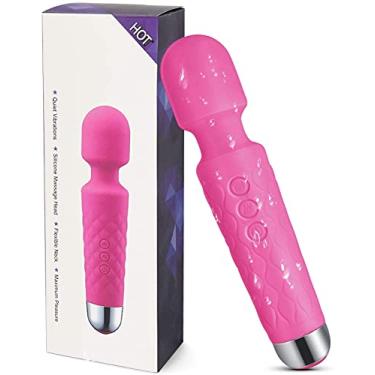 Imagem de Massageador portátil recarregável, pescoço, ombro e costas, silencioso, impermeável, recuperação de exercícios e alívio da dor muscular (rosa)