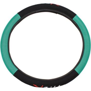 Imagem de Capa Volante Jeep Cherokee Preta Verde Type-R Bordado