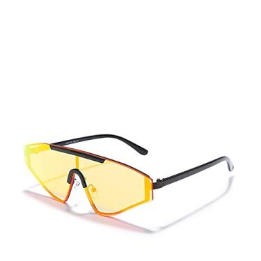 Imagem de Óculos de sol coloridos em formato especial anti-reflexo férias à beira-mar óculos de proteção irregulares cor gradiente óculos femininos, 2, china