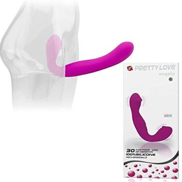 Imagem de Vibrador e Estimulador Duplo Em Silicone Macio Recarregável - Pretty Love - Angelo - Sex shop