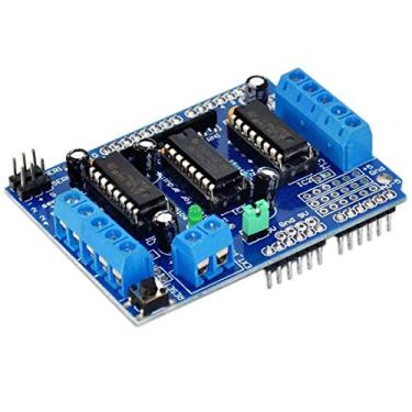 Imagem de HiLetgo L293D DC Motor Drive Shield Stepper Motor Drive Shield Placa de expansão para Arduino Duemilanove Raspberry Pi