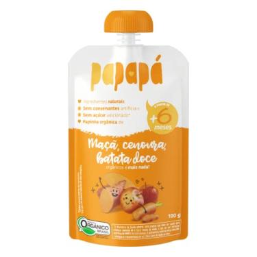 Imagem de Kit 2X: Papinha Orgânica Maçã/Cenoura/Batata Doce Papapá100g