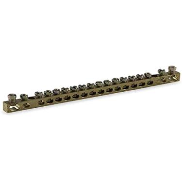 Imagem de Barramento Neutro/terra 16 Ligacoes Force Line, Latão