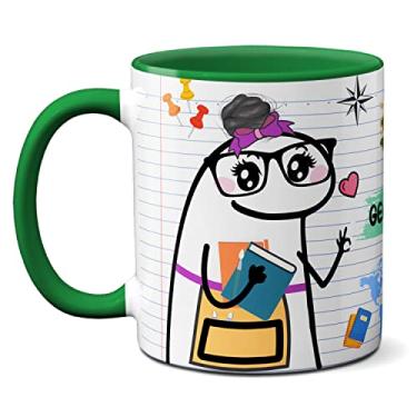 Imagem de Caneca Professora De Geografia Prova Fácil Pra Quem Estudou (Verde)