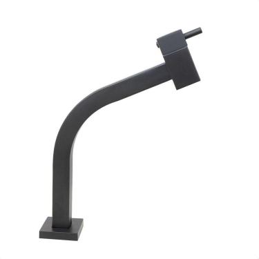 Imagem de Torneira Link Quadrada 45°baixa De Cuba Mesa Inox Black 1197