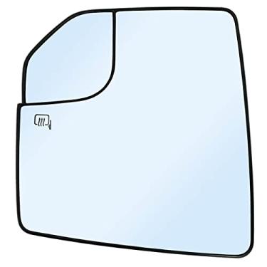Imagem de Novo espelho aquecido lado do motorista de substituição de vidro para caminhonete Ford F150 2015-2020 – vidro espelhado convexo aquecido com passagem esquerda FL3Z17K707L