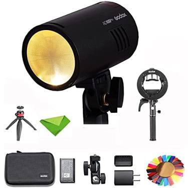 Imagem de Godox Flash AD100Pro AD100 Pro fotografia com luz estroboscópica com suporte Godox S2, 100Ws 2.4G Flash Strobe, 1/8000 HSS, 0.01-1.5s Reciclagem, Suporte TTL/M/Multi-Funções com Tripé