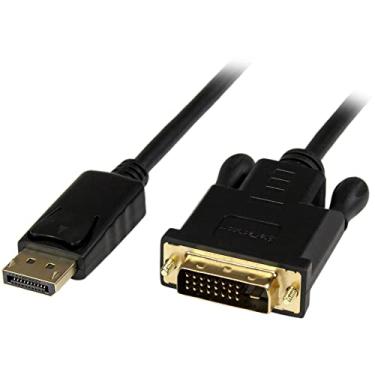 Imagem de StarTech.com Cabo conversor adaptador ativo DisplayPort para DVI de 3 pés – Cabo ativo DP para DVI M/M para PC – 1920 x 1200 – Preto (DP2DVIMM3BS)