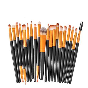 Imagem de 20 pincéis de maquiagem profissional conjunto sombra para os olhos base labial pincéis de maquiagem pincéis de maquiagem maquiagem coreana, 20 peças