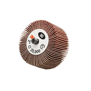 Imagem de Roda de aba de xido de alum nio revestido 244D da 3M 60 gr os 2,54 cm de largura da face 7,62 cm de di metro 20000 RPM m ximo 14655 [pre o por roda]