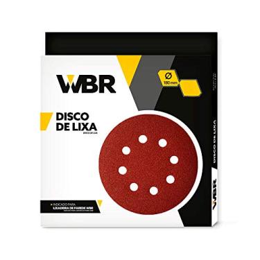 Imagem de Disco de lixa 180 mm para lixadeira de parede grão 80 com 10 unidades - WBR (80)
