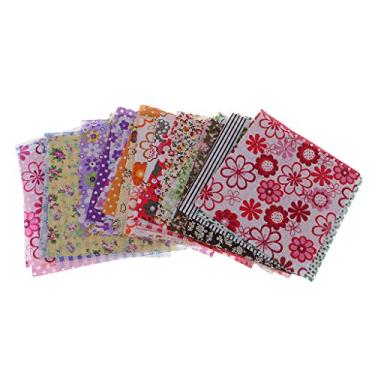 Imagem de 50pcs DIY Soft Tissues Bundle De Algodão Patchwork Sewing 10x10cm
