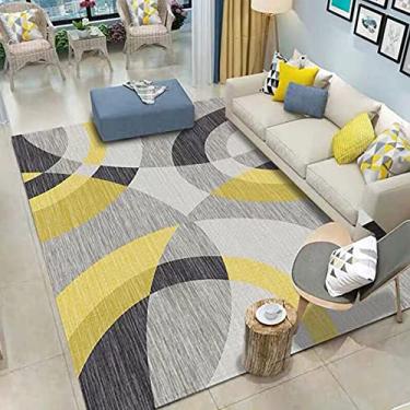 Imagem de jia cool Carpete, marroquino, boêmio, fácil limpeza, para quarto, cozinha, sala de estar, tapete de área que não cai, geometria de 200 x 299 cm - 25