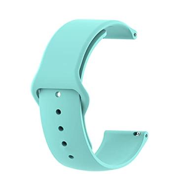 Imagem de Pulseira 22mm Sport Lisa LTimports compativel com Galaxy Watch 3 45mm - Galaxy Watch 46mm Sm-R800 - Gear S3 Frontier - GTR 4/3/2 - Bip 5 (Verde Ciano)