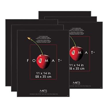 Imagem de MCS Molduras formatadas, molduras de parede de galeria, preto, 28 x 35 cm, pacote com 6