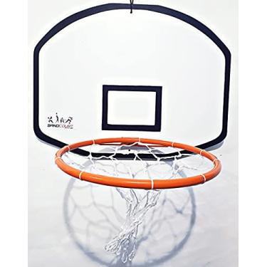 Kit Tabela Aro Rede Basquete + Bola Oficial 7 + Mini Bola 5