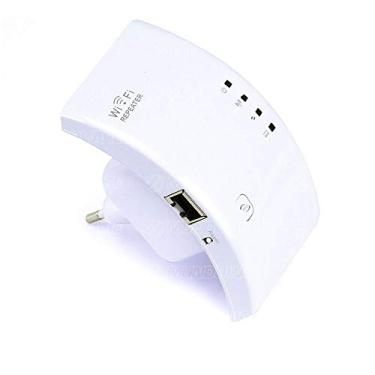 Imagem de Repetidor Wireless 300Mbps Amplificador de Sinal WiFi Bivolt Branco Sem Fio WR01