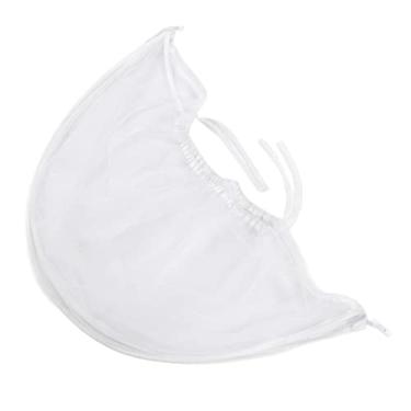 Imagem de Rede Repelente para Crianças, Capa Protetora Grande, Zíper Respirável, Segurança para Carrinho de bebê, Rede Repelente Universal, Malha de Favo de Mel Flexível para (Branco com capa de borda branca)