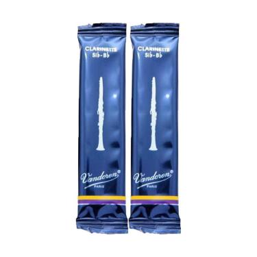 Imagem de 2 Palhetas Vandoren Clarinete Nº 2 Tradicional