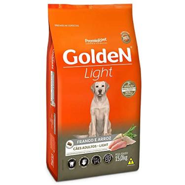 Imagem de Ração Golden Fórmula Light para Cães Adultos, 15kg Premier Pet Para Todas Grande Adulto,